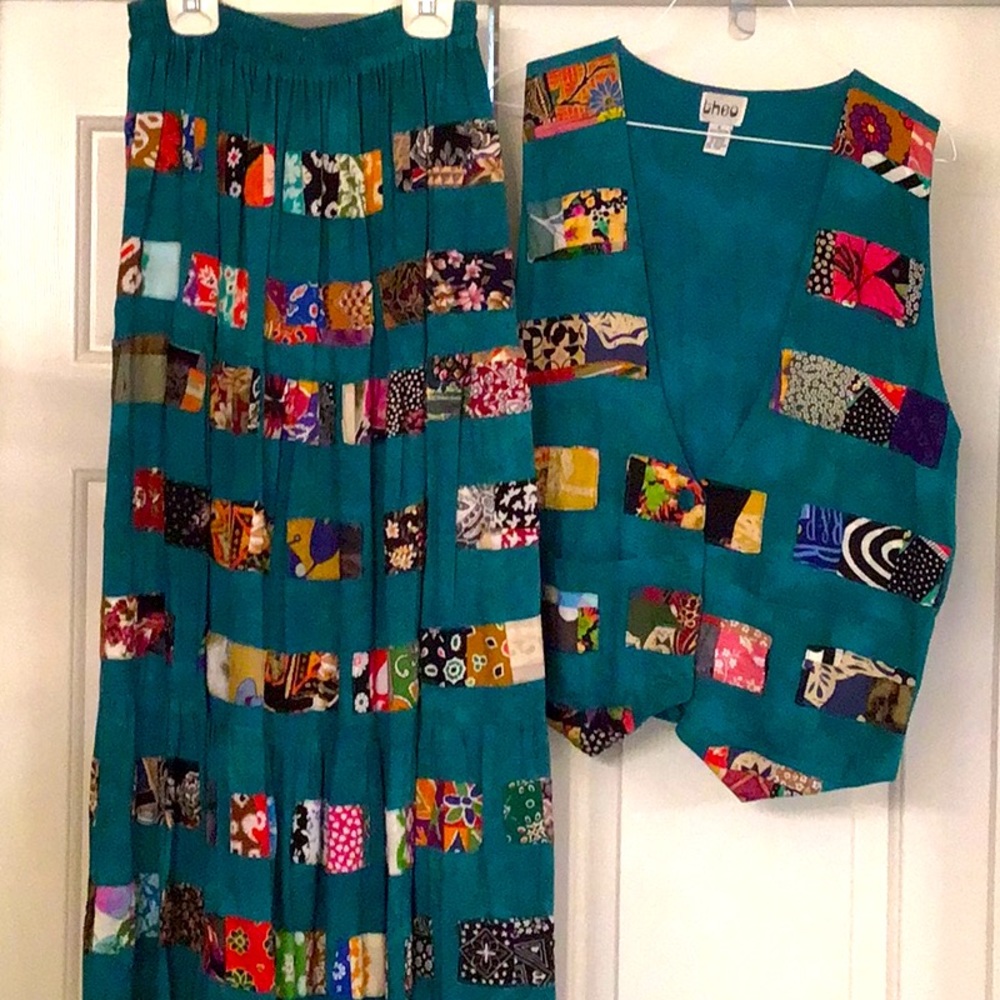 Skirt with vest